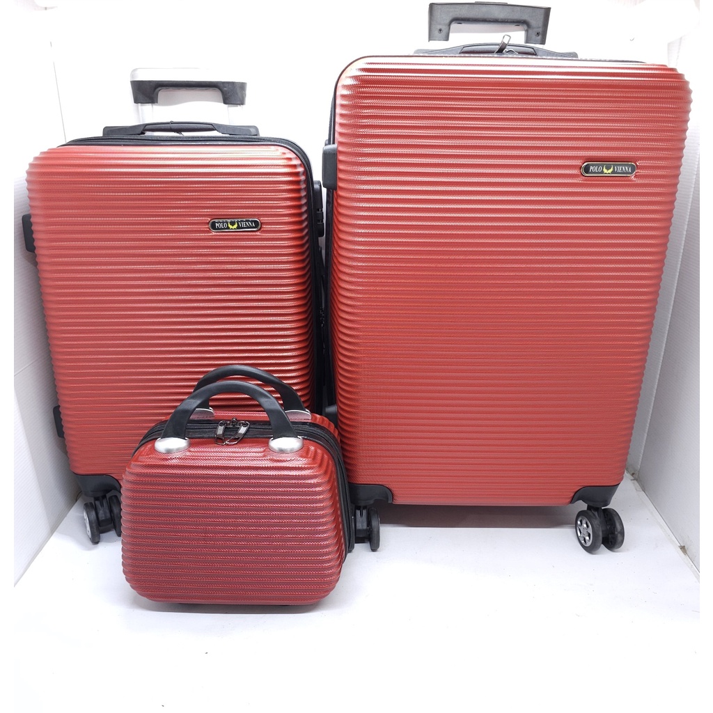 Koper Fiber Polo MURAH LENGKAP / Kabin Polo Viena 1 set + bonus koper 12&quot; / Koper Fiber Import Viena