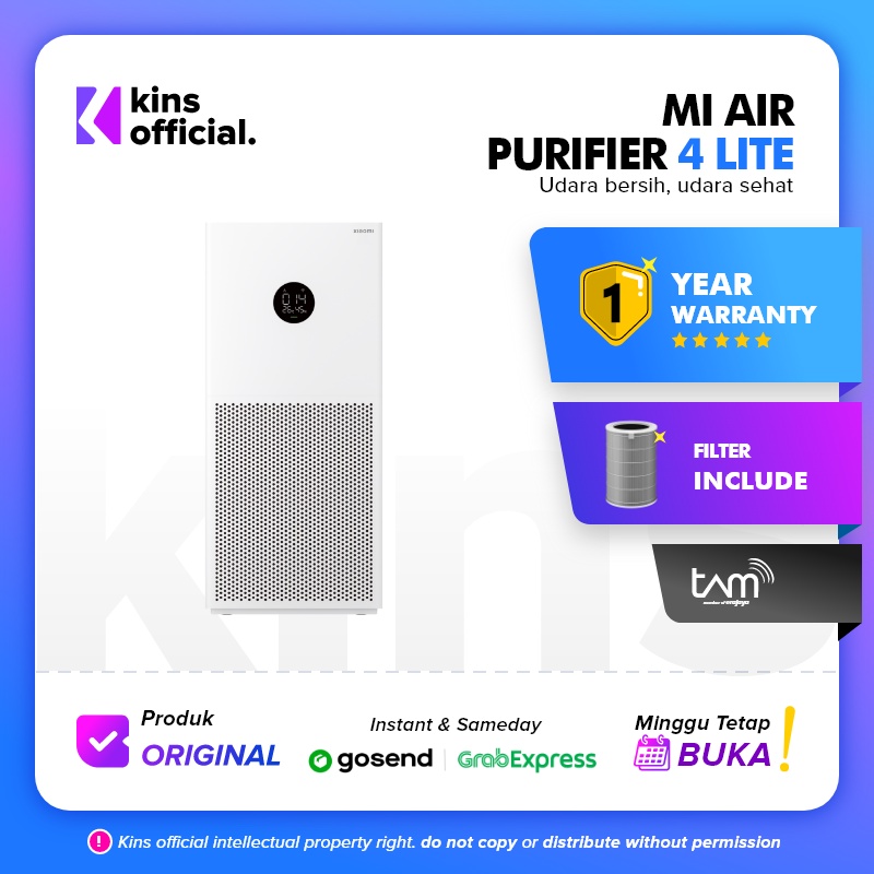 Xiaomi Smart Air Purifier 4 Lite - Mi Air Purifier 4 Lite 360° 43m²