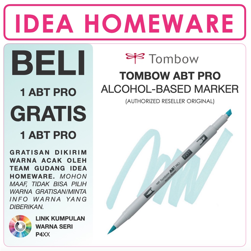 

Tombow ABT PRO Dual Brush Pen Alcohol Base Satuan - 08