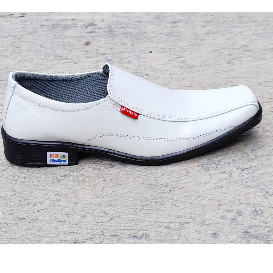 Ready Terkeren Sepatu Pantofel Pria Formal / Sepatu Cowok  Pantofel Dp01 Putih