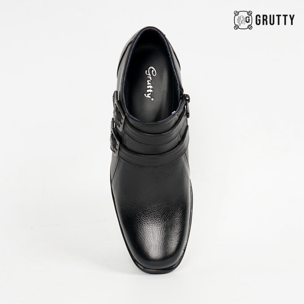 Sepatu Wanita Boots Pendek Hak 3cm Pantofel PDH Hitam Resleting