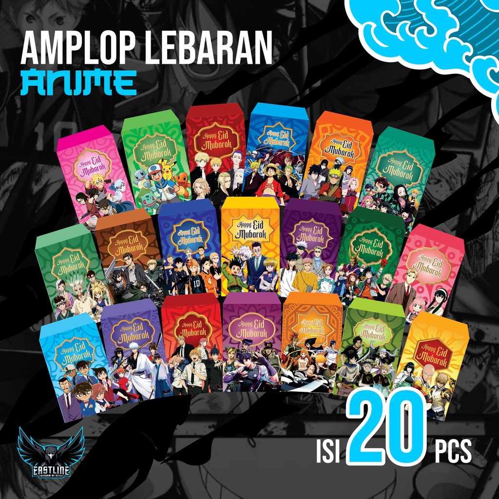 

Amplop Angpao Lebaran Anime Karakter Lucu Unik Kekinian Desain Eksklusif AP120 Isi 20