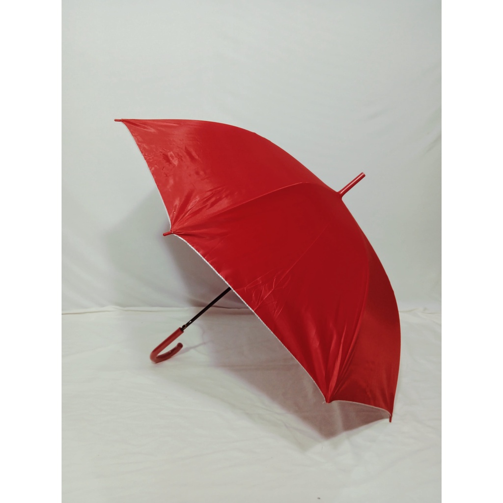 Payung Panjang Standar Otomatis Lapisan silver Promosi Colorful Dengan Sarung - 050