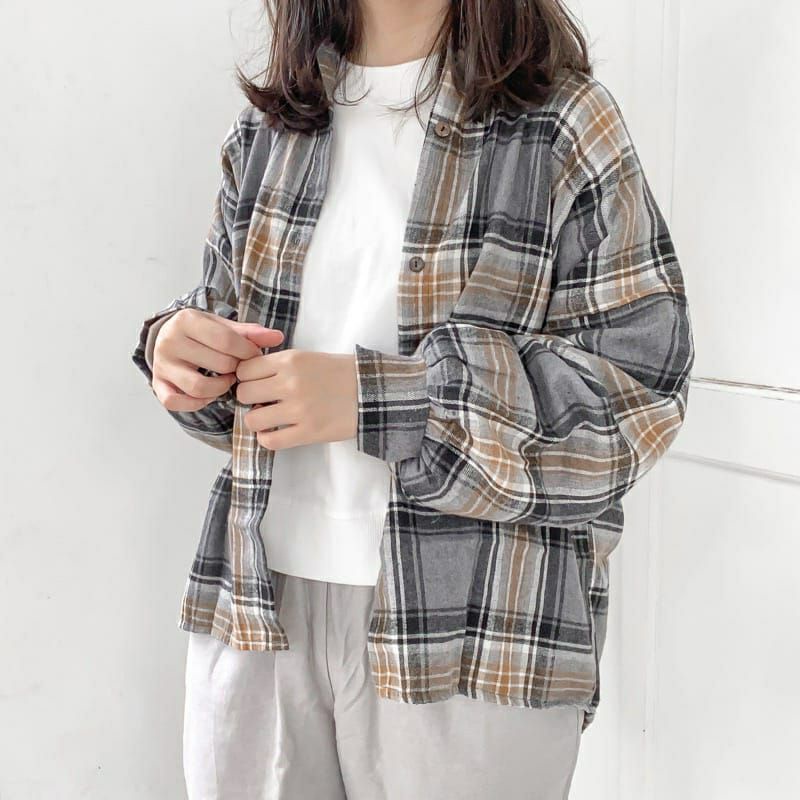 KIMBERLY PREMIUM KEMEJA FLANEL OVERSIZE//KEMEJA FLANEL WANITA