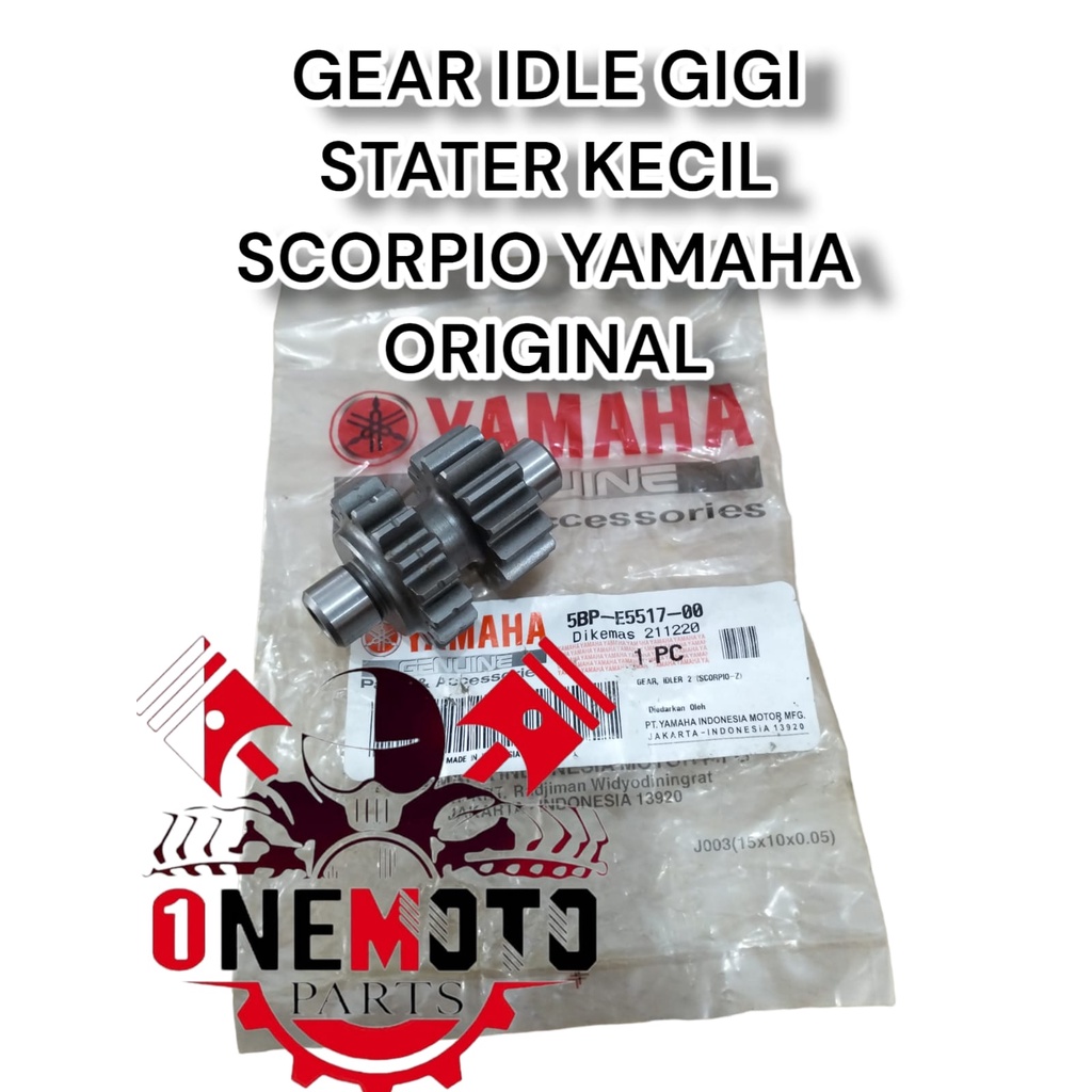 GEAR IDLE GIGI STATER KECIL SCORPIO Z YAMAHA 5BP-E5517-00 ORIGINAL
