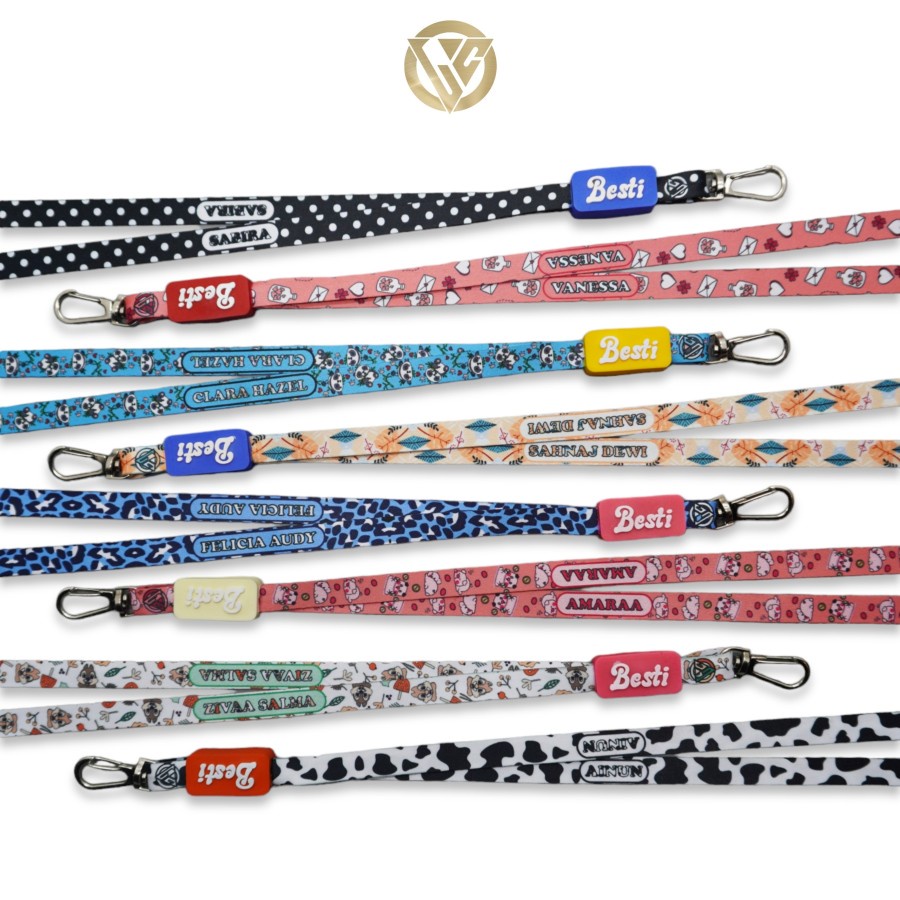 

RK Lanyard Craft Besti (Costum Nama) / Lanyard Hp / Lanyard Couple