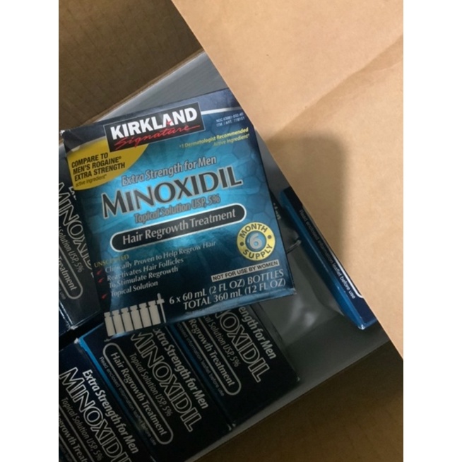 Minoxidil Kirkland Biotin Asli 100% Penumbuh Bulu Rambut Jambang Kumis Brewok Original