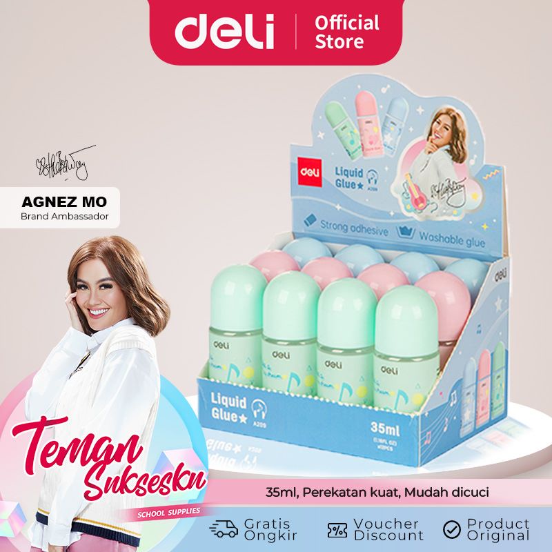 

Lem Kertas Cair Bening / Liquid Glue 35ml CA209 DELI X AGNEZ MO