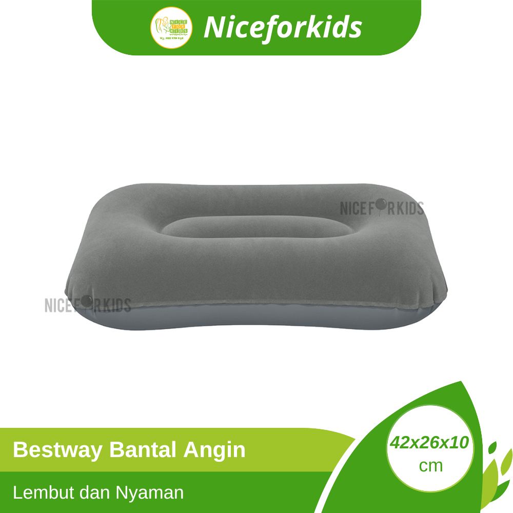 Bestway Bantal Tidur Angin Flocked Air Pillow Portable 67121