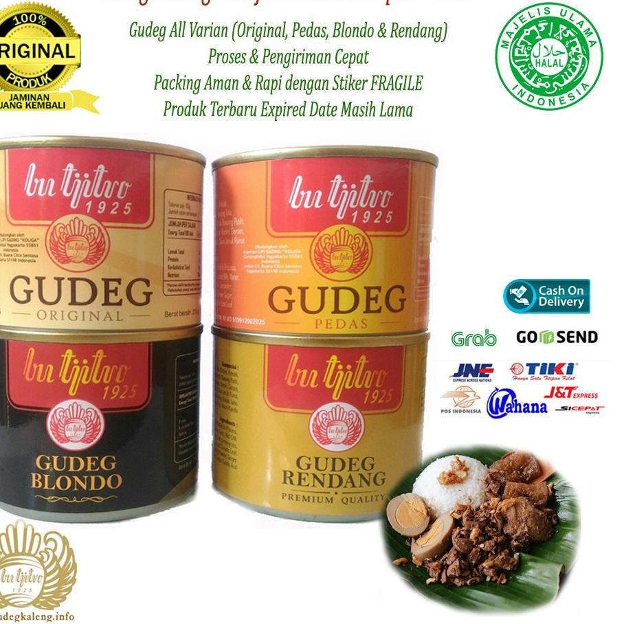 

✪ Gudeg Kaleng Bu Tjitro Paket Komplit All Varian - 4Pcs ❋