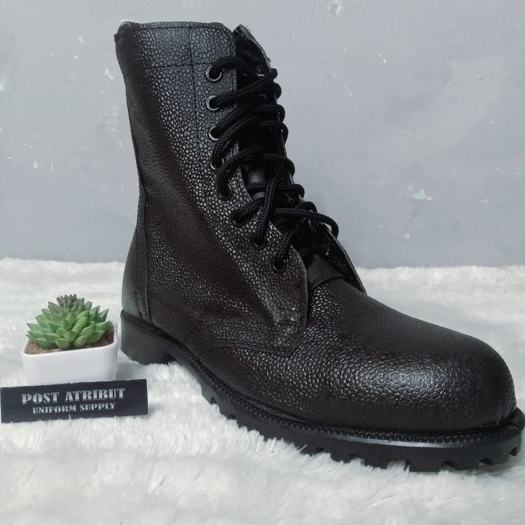 Sepatu PDL Kulit Jeruk / Sepatu Taruna / Sepatu Taruni / Sepatu PDL hitam / Sepatu dinas / Sepatu Lapangan/ Post atribut