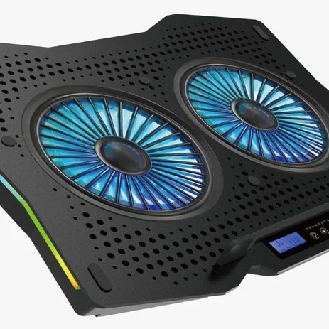 Cooling pad COOLER PENDINGIN notebook LAPTOP Gaming Nyk X-6 Thunderstorm rgb 2 fan - Nyk x6