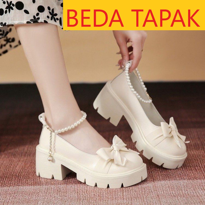 FD Marry jane Shoes Sepatu Korean Style Import Docmart Wanita Cantik Terbaru KI-027