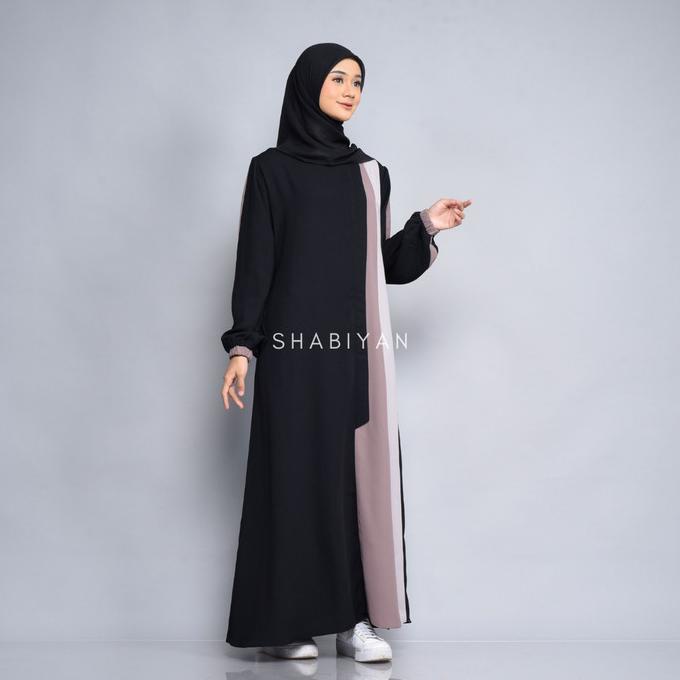 Shabiyan 417 Gamis Remaja Polos Moscrepe Premium