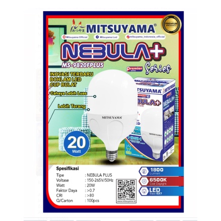 Bohlam Lampu LED Blub 5 watt sd 50  Watt Mitsuyama Cahaya Putih Nebula