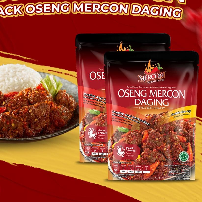 ➥ Mercon Merah Putih - Hemat Combo Berdua || 2 x Oseng Mercon Daging ←