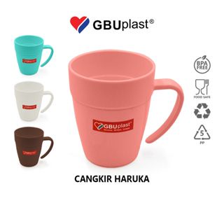 GBUplast Cangkir / Mug Plastik Cangkir Dengan Tutup Cangkir KIMMY GBU 0250
