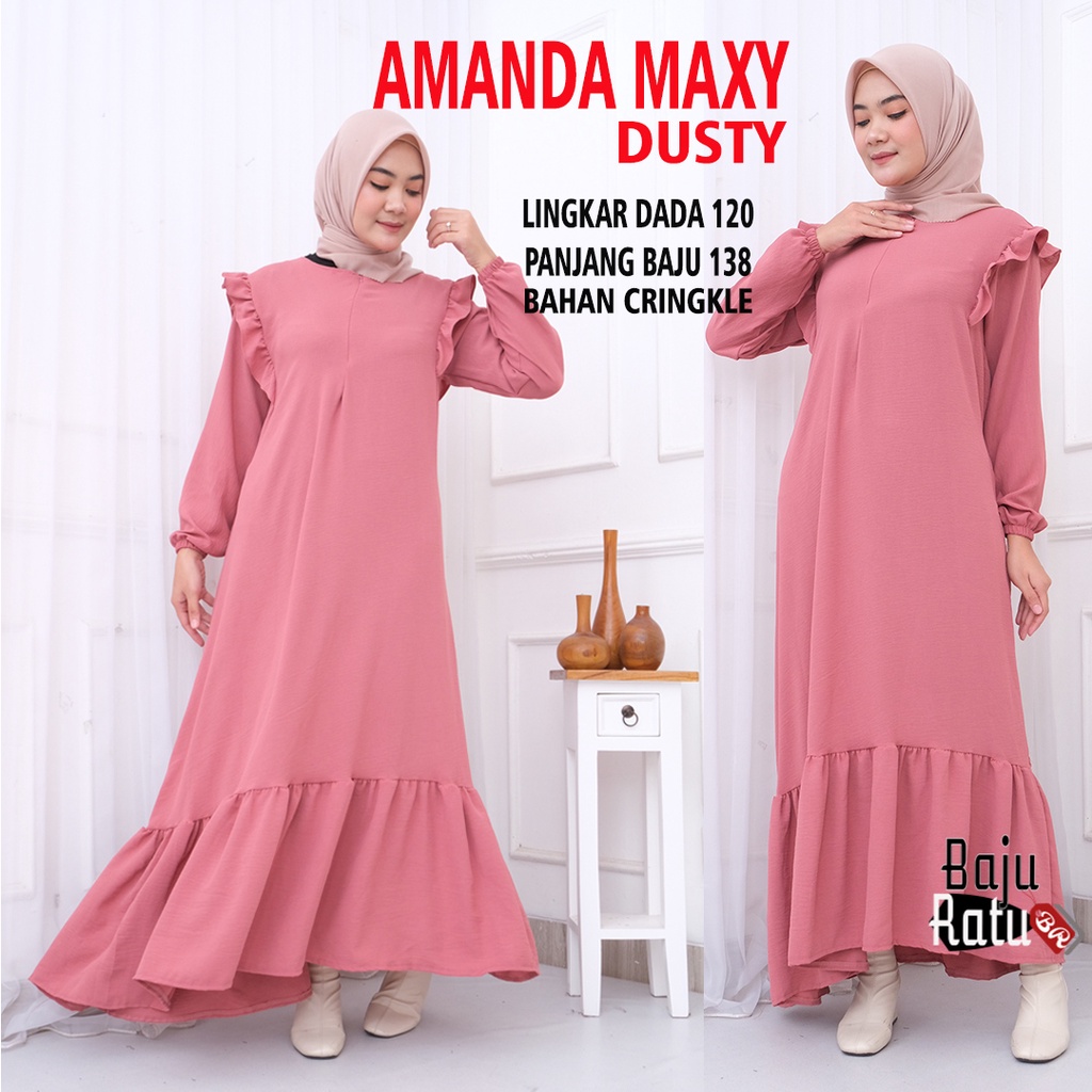 AMANDA MAXY DRESS GAMIS CRINKLE KEKINIAN AESTHETIC GBM