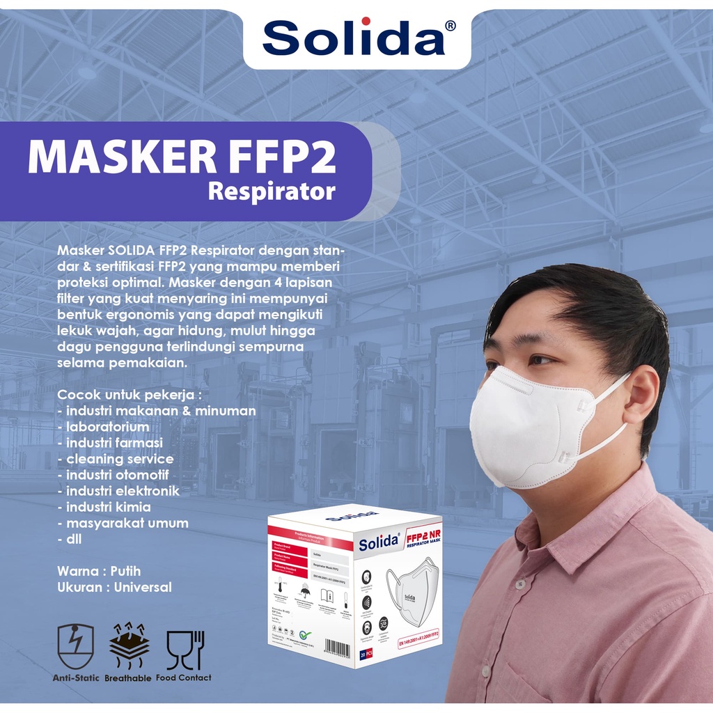 Masker Butterfly SOLIDA FFP2