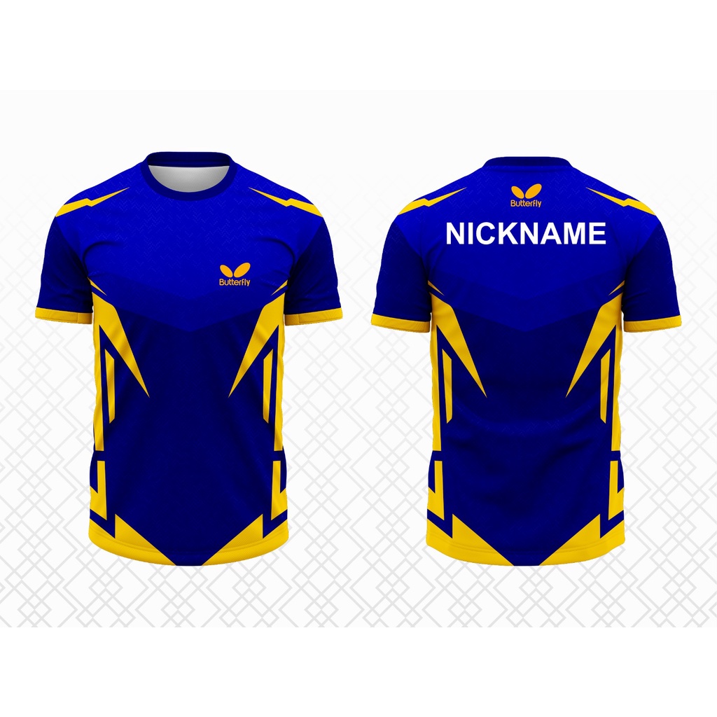 BUTT BAJU PINGPONG PREMIUM BAJU TENIS MEJA KAOS PINGPONG JERSEY TENIS MEJA PRINT