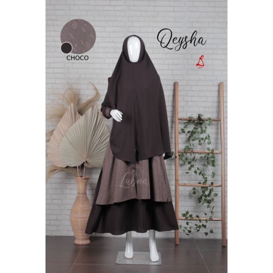 Lubna Edisi Qeysha Set Gamis Dewasa Yoris Caltri kombi Jacguar Katana