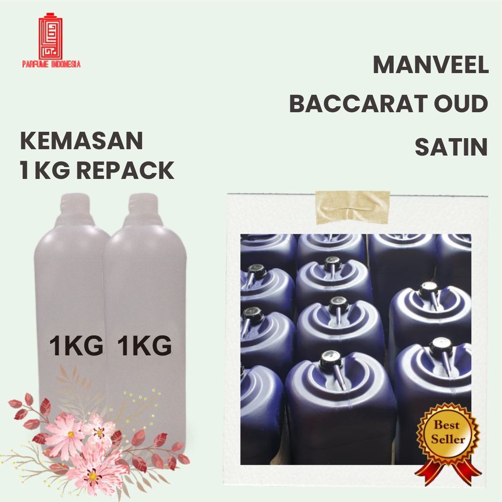 Bibit Parfum murni BACCARAT OUD SATIN MANVEEL 1KG REPACK