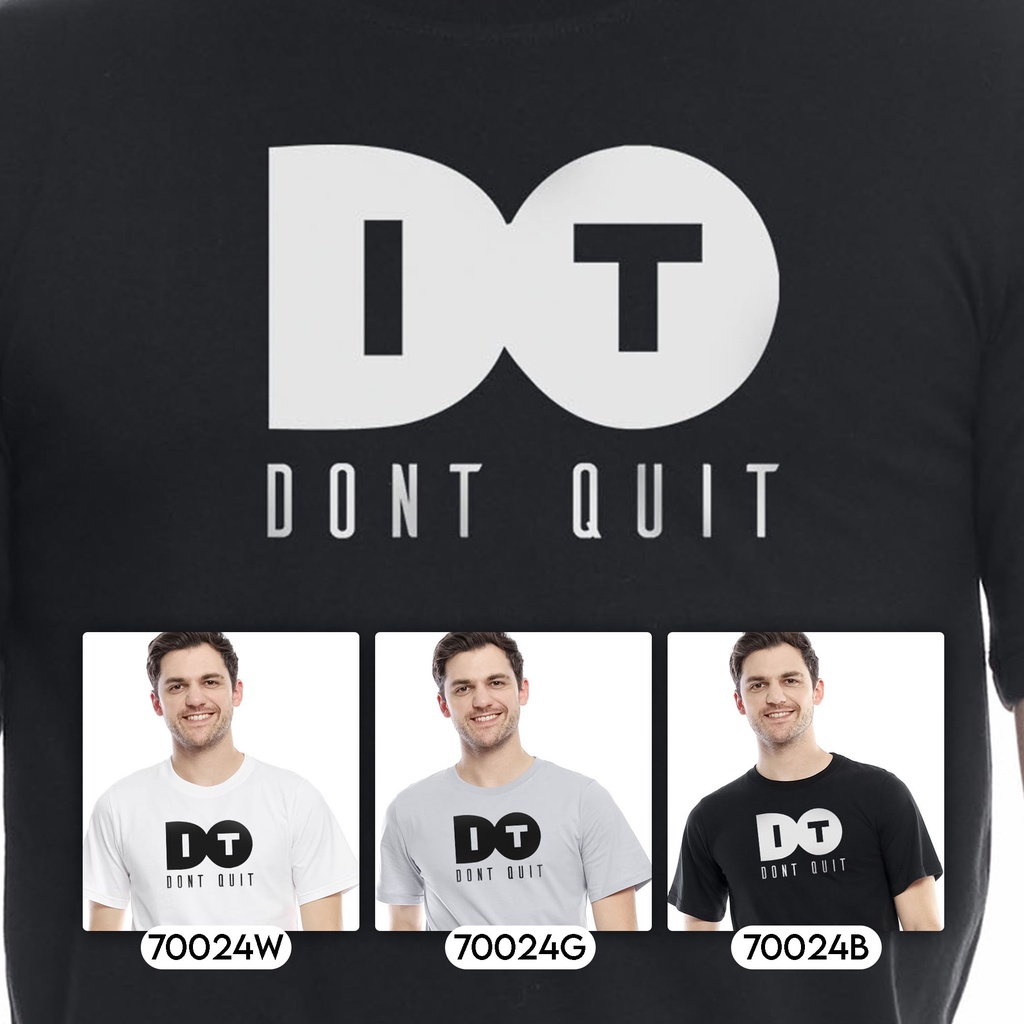 FLV Kaos Pria T-shirt Katun Premium Original Do It Don't Quit 70024