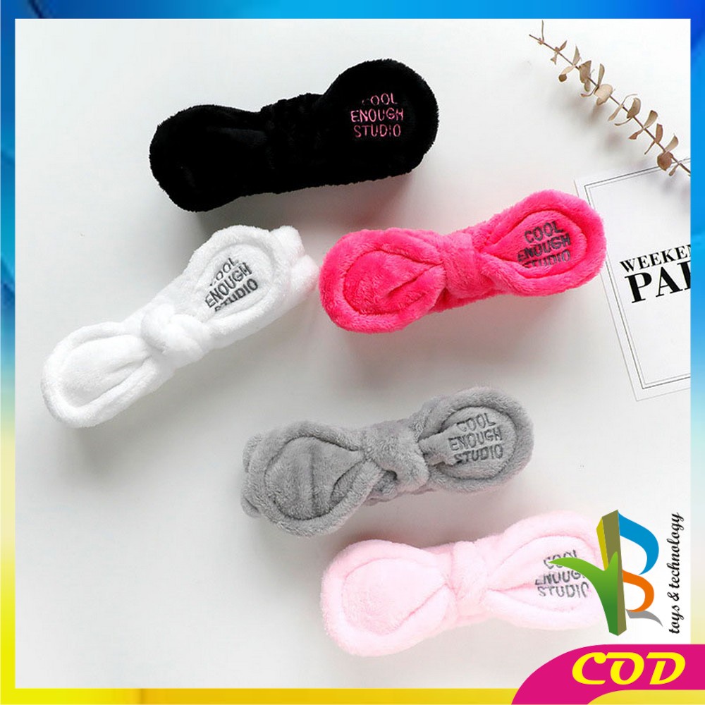 RB-C69 Headband Bando Masker Wanita Motif Pita Kelinci Lucu Bandana Korea / Bando Korea / Bendo Facial Cuci Muka Import