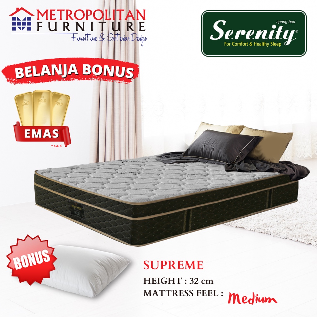 Kasur Springbed Elite Serenity Supreme Spring Bed matras