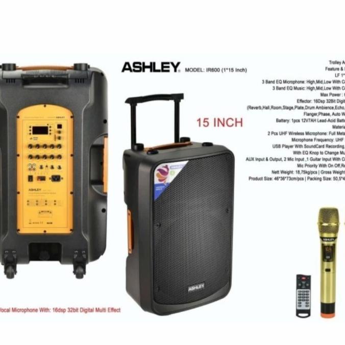 Speaker Aktif Portable Ashley 15 Inch Ir600