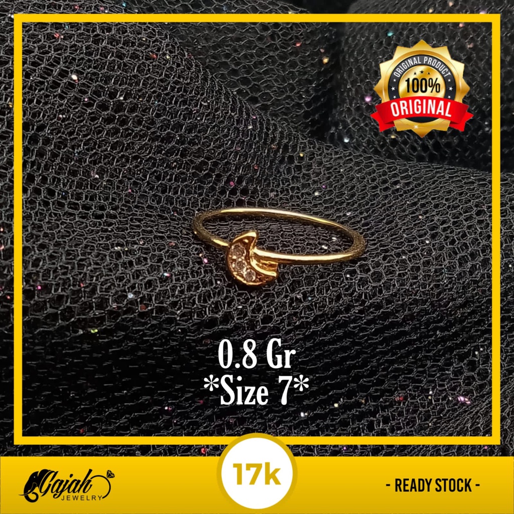 Cincin Anak Emas 17K - 0.8 Gr Kadar 750 - 4457