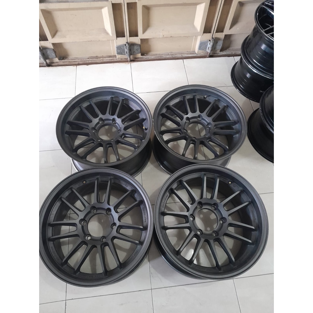 Velg Pelek Secound Bekas Mobil MOdel JDM HSR Revo Ring 18 PCD 6x139.7 Pajerp, Hylux 4x4, Tritone, Pa