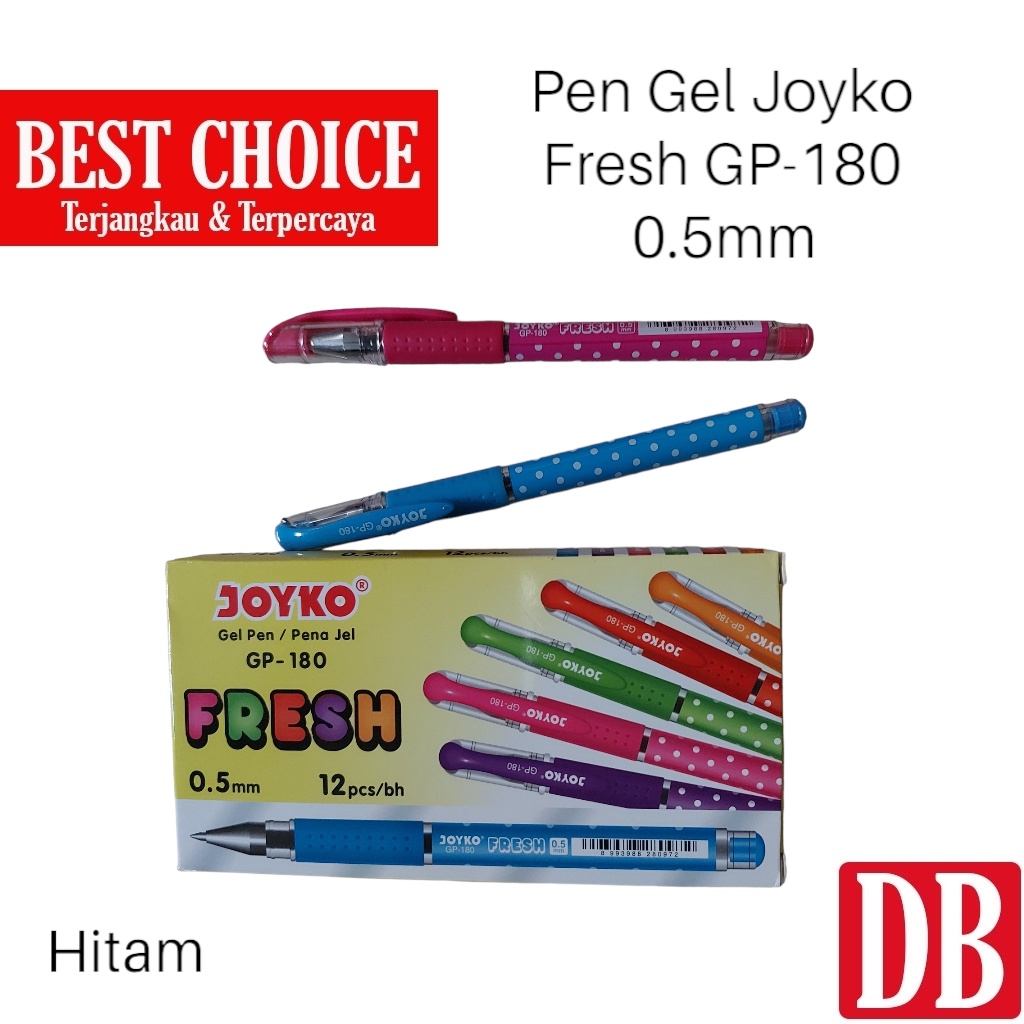 

Gel pen / Pulpen Joyko Fresh GP-180 0.5mm Hitam