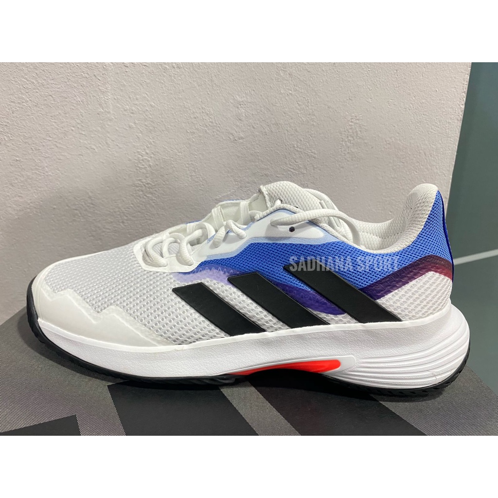Sepatu Tenis Adidas Courtjam Control M Putih Biru