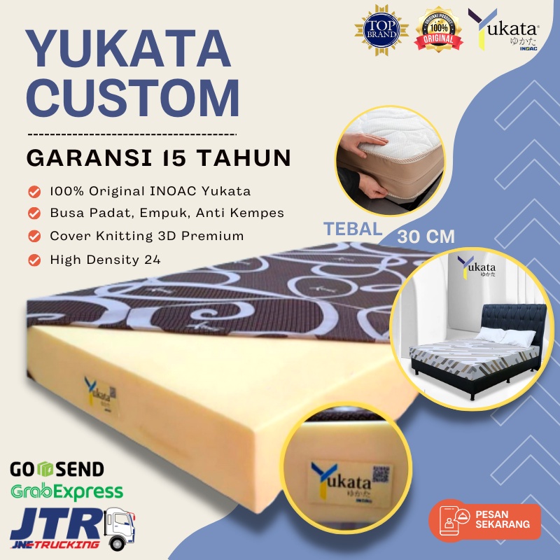KASUR BUSA INOAC YUKATA 100% ORIGINAL [TEBAL 30 CM] MATRAS KASUR SPRINGBED SPRING BED LANTAI BUSA IN
