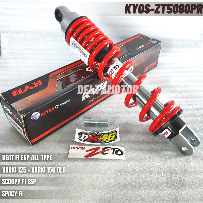 SHOCKBREAKER SHOCK BELAKANG KAYABA KYB ZETO S SERIES UK 320MM BEAT FI VARIO 125 150 FI SCOOOPY FI X RIDE SPACY