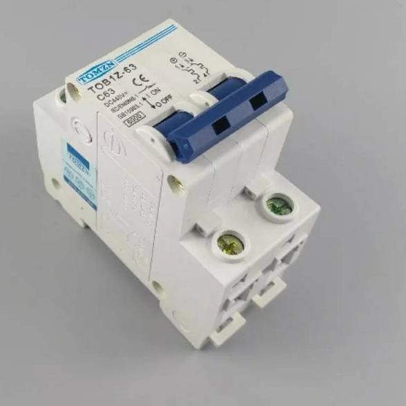 ♦ MCB DC 63A 2 P 63A DC 440 V Sirkuit breaker MCB C curve ➵