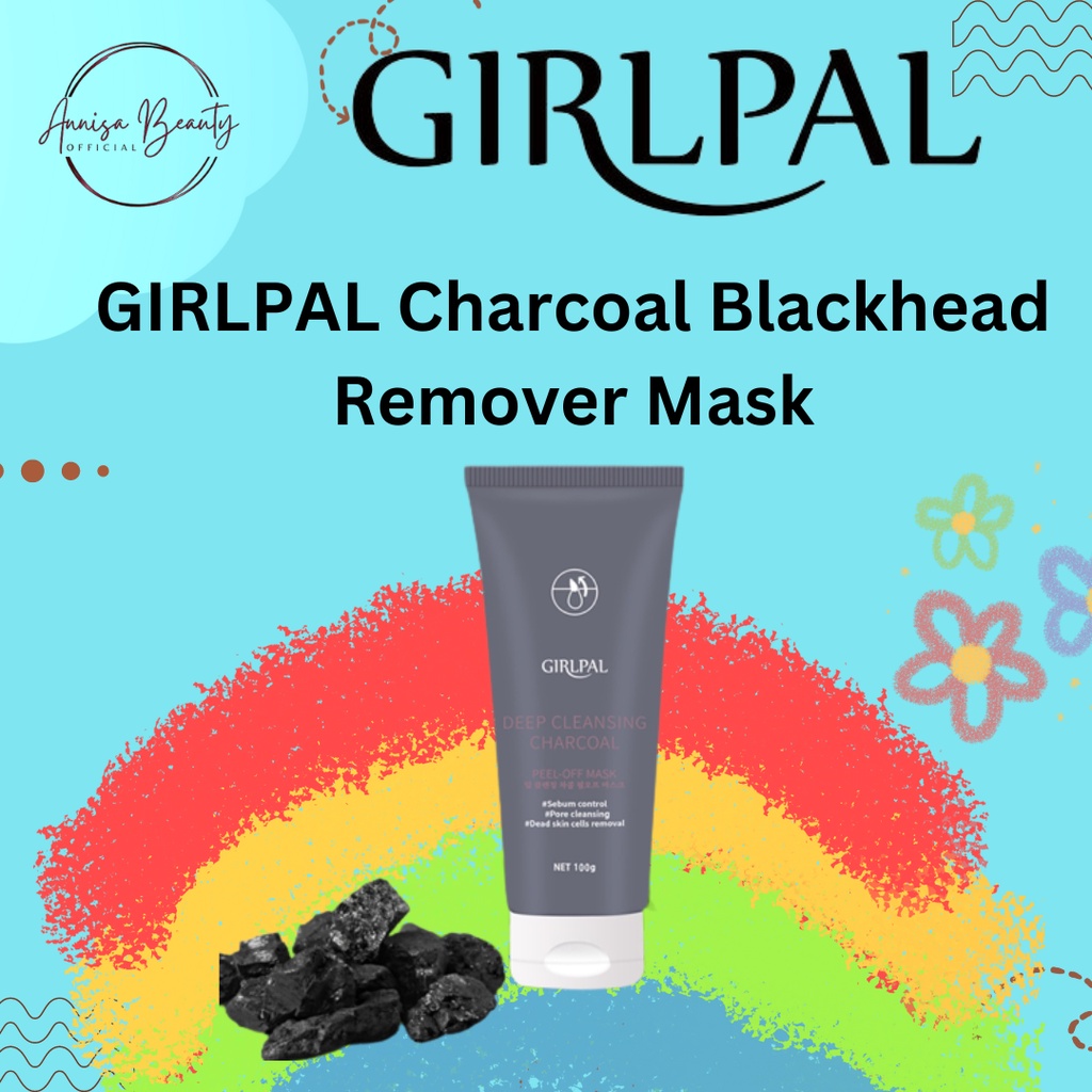 [BPOM] GIRLPAL Charcoal Blackhead Remover Mask 100g Peel Off Masker Wajah ​Hidung