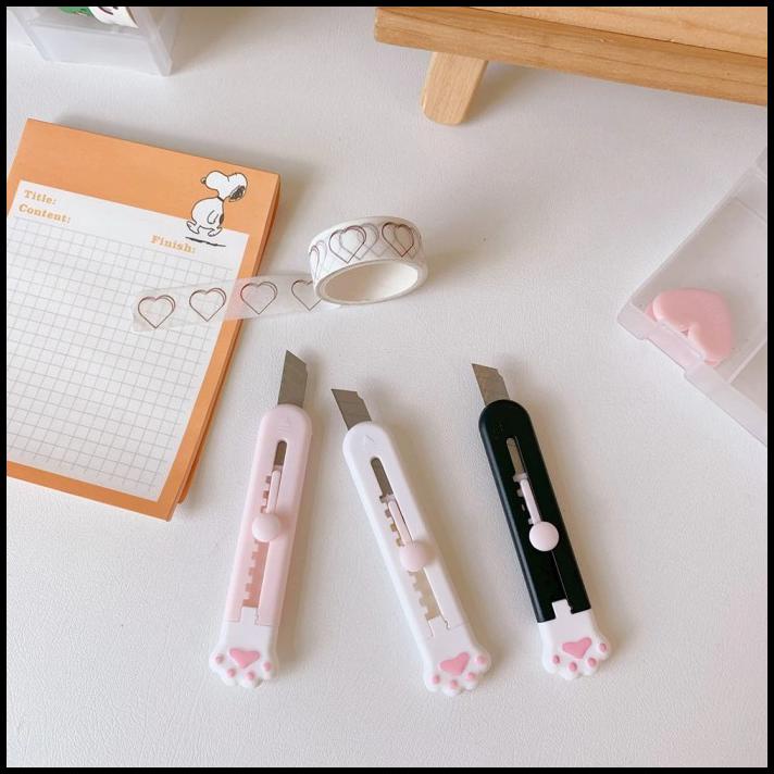 

Mini Cutter With Cute Cat Pawn Design Kawaii Stationery Alat Tulis