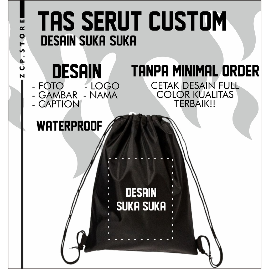 TAS SERUT CUSTOM | TAS SERUT WATERPROOF | TAS FUTSAL