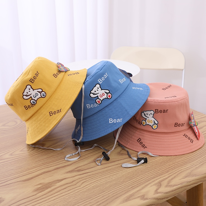 3 4 5 tahun Topi Bucket Anak Import Motif GoBear