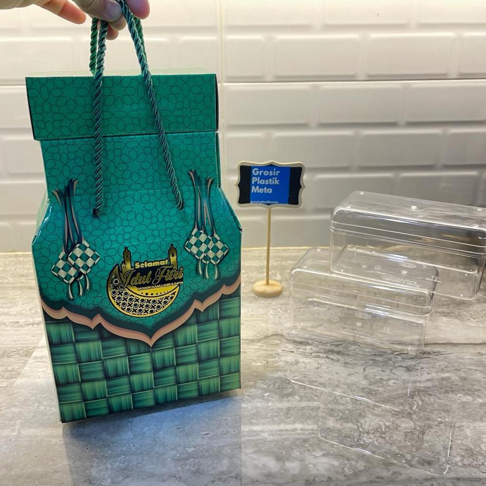 

6PCS KOTAK HAMPER LEBARAN / GOODIE BAG TOPLES / DUS TOPLES PERSEGI PANJANG / DUS DUA TOPLES / DUS IDUL FITRI / KOTAK TOPLES .