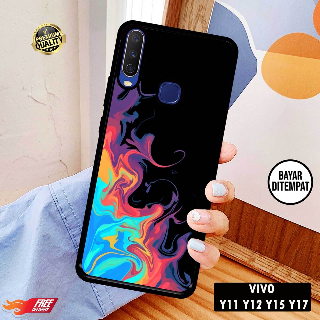 [COD]Promo Case Vivo Y12 Y15 Y17 Y12i Gambar Wallpaper Abstrak Aesthetic Casing Hp Bisa Type Lain De
