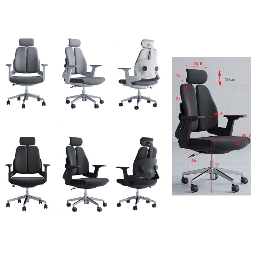 VYNTON Kursi Kerja Ergonomis Working Chair