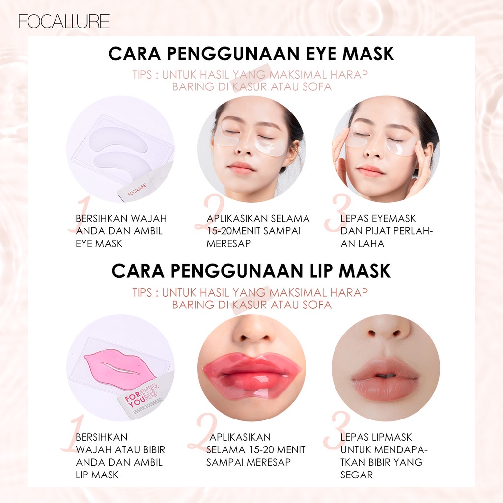 Monsoon - FCL Vitamin E Cherry Lip Mask &amp; Eye mask Skin Care FA-SC01|SC02