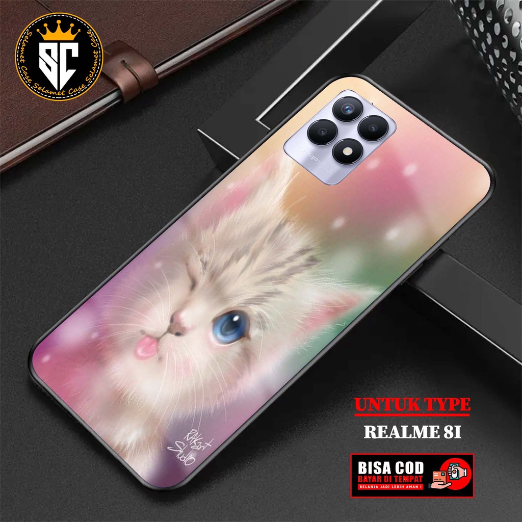 Case Realme 8i Casing Realme 8i Selamet Case [CAT] Case Glossy Case Aesthetic Custom Case Anime Peli