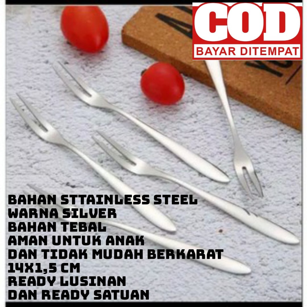 family games 1PC Garpu buah steinless garpu mini kecil trisula tusukan kue spork steel cake fruit