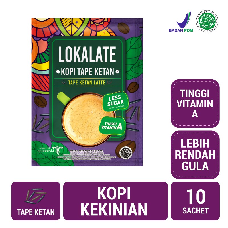 Lokalate Kopi Tape Ketan 10 Sachet