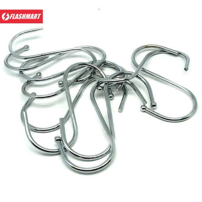 Flashmart Hanger Gantungan Serbaguna Stainless Steel 10 PCS - M127105