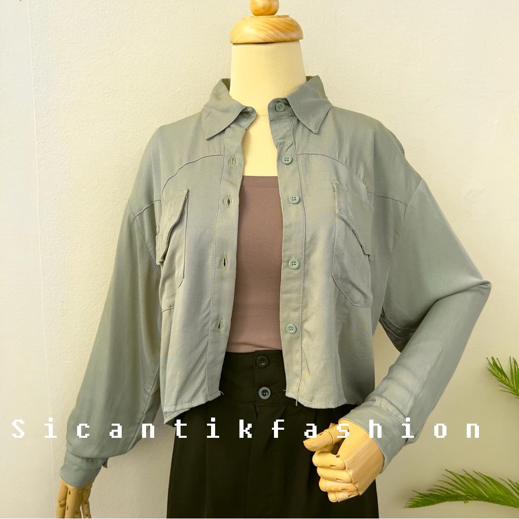 Blouse Wanita Lengan Panjang // Atasan Cewek Korean Style